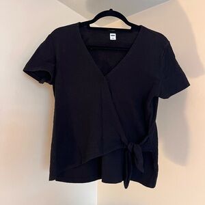 Black Wrap Top
